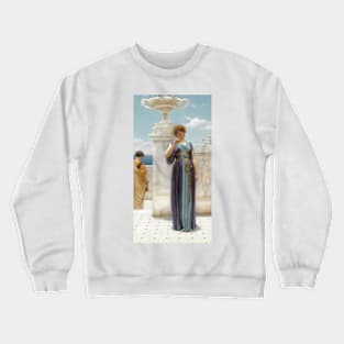 The Engagement Ring by John William Godward Crewneck Sweatshirt